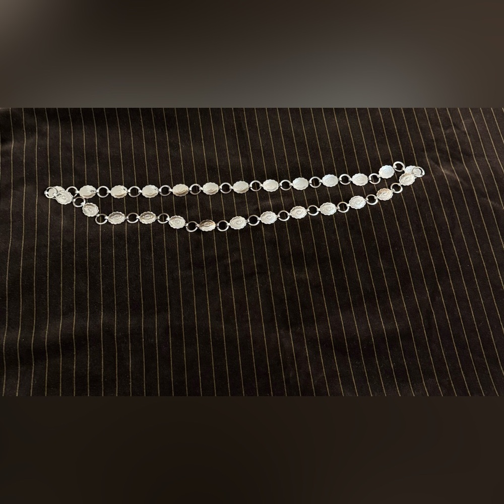 Silver Adjustable Concho Belt